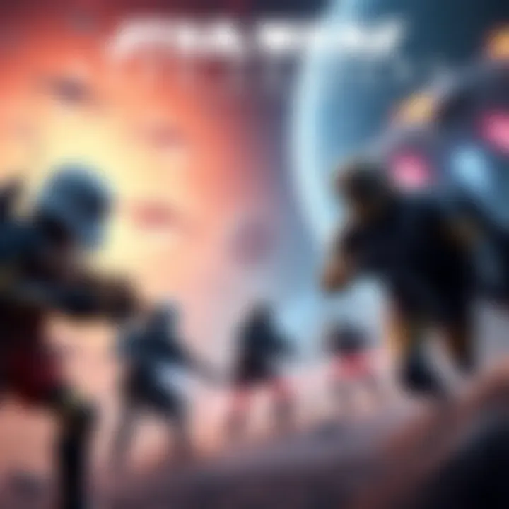 Characters from Star Wars Zero Company engage in strategic turn-based combat in a futuristic setting with space ships in the background.