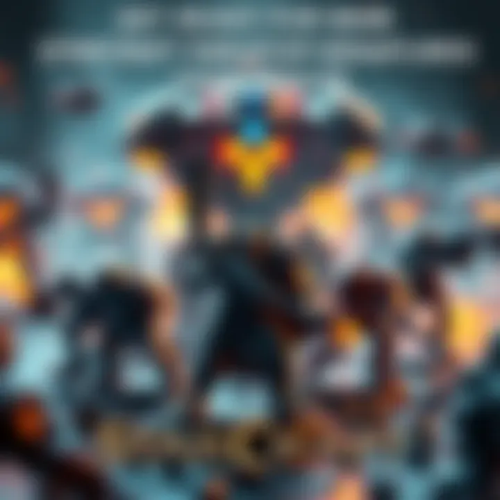 Miniatures of StarCraft characters in action during a tabletop battle