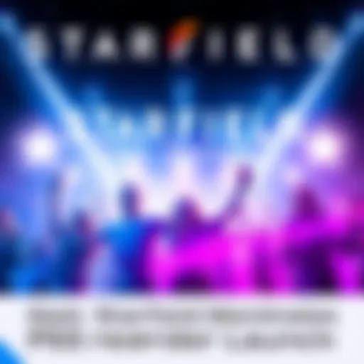 Starfield graphic showing top PS5 pre-order placement with excited gamers