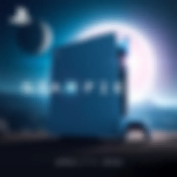 Starfield logo and PS5 console with space background