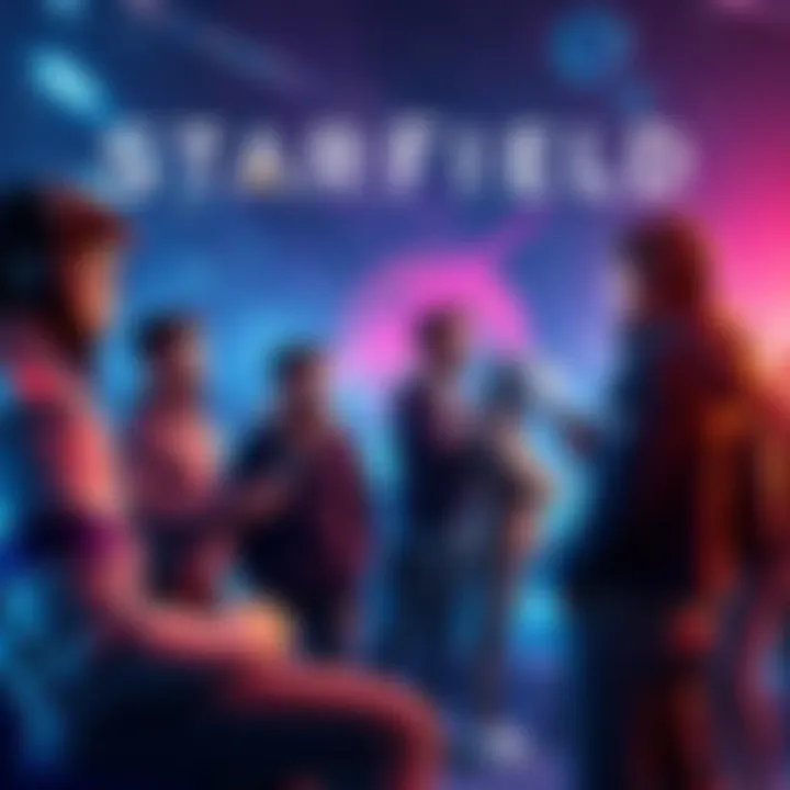 A group of gamers discussing Starfield on PS5, showcasing excitement and opinions about the space exploration game.