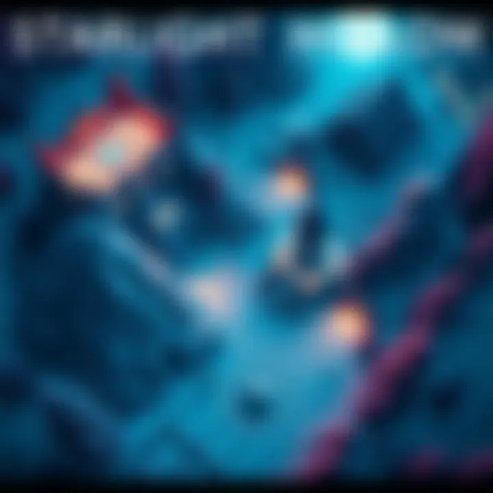 Aerial view of Starlight Hollow map showcasing longer sightlines and gameplay areas for Point Break and Team Deathmatch modes