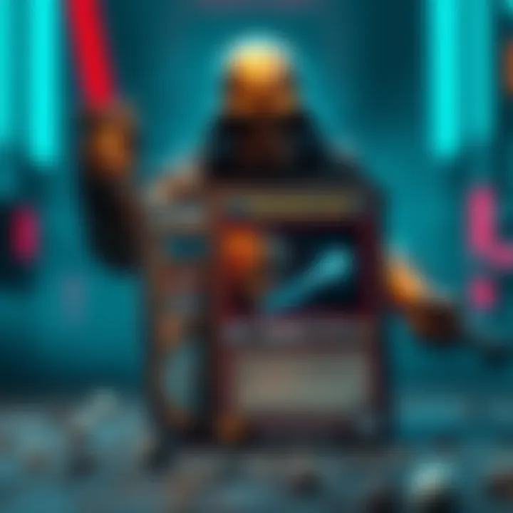 A card labeled Starlord MoTS fades into the background while a brighter card labeled Fallen One shines in the foreground, representing the decline of Starlord MoTS.