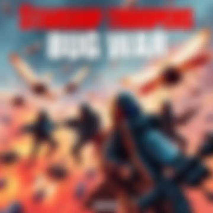 Starship Troopers Bug War Cover Cover illustration showing intense battles between soldiers and giant bugs in a futuristic setting, inspired by Starship Troopers.