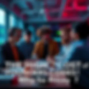 Startup Founders with Coding Tools Group of startup founders discussing coding tools and expenses in a modern office setting