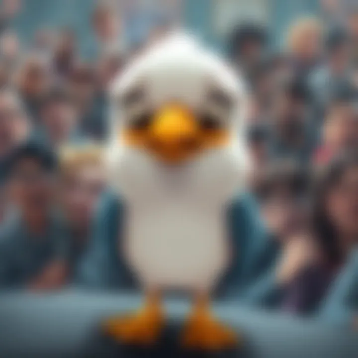 A cartoonish Steagull character with a frown, expressing disappointment over a change in its scream, surrounded by upset fans online.