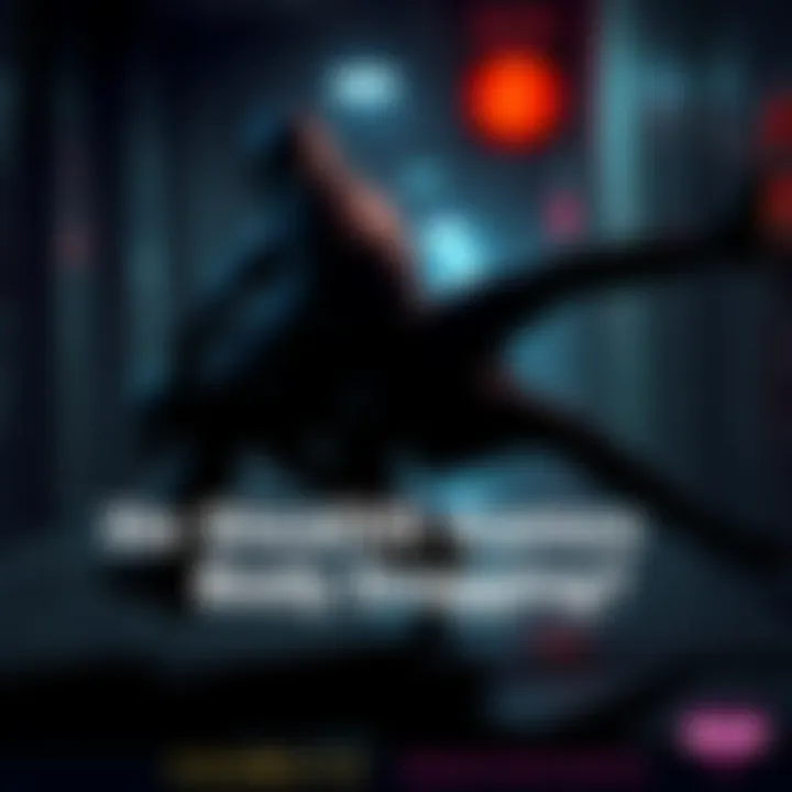 A stealth game character dragging an enemy body in a dark environment, highlighting body mechanics after a knockout.