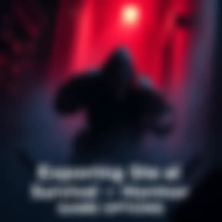 A character hiding in a shadowy environment, avoiding enemies and solving puzzles in a survival-horror game