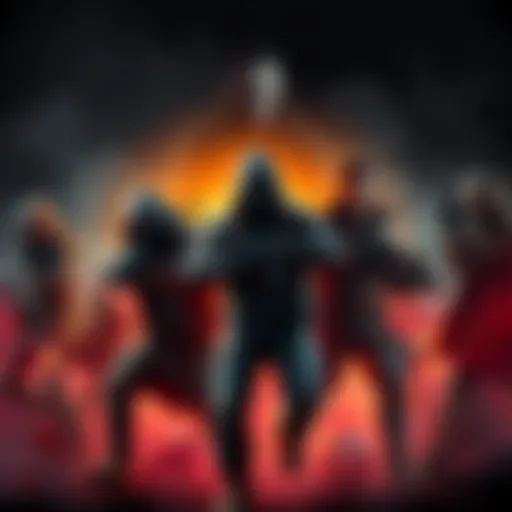 A scene showing diverse stealth action game characters, each in unique stealth poses with various weapons in a dark environment, highlighting the excitement of the genre.