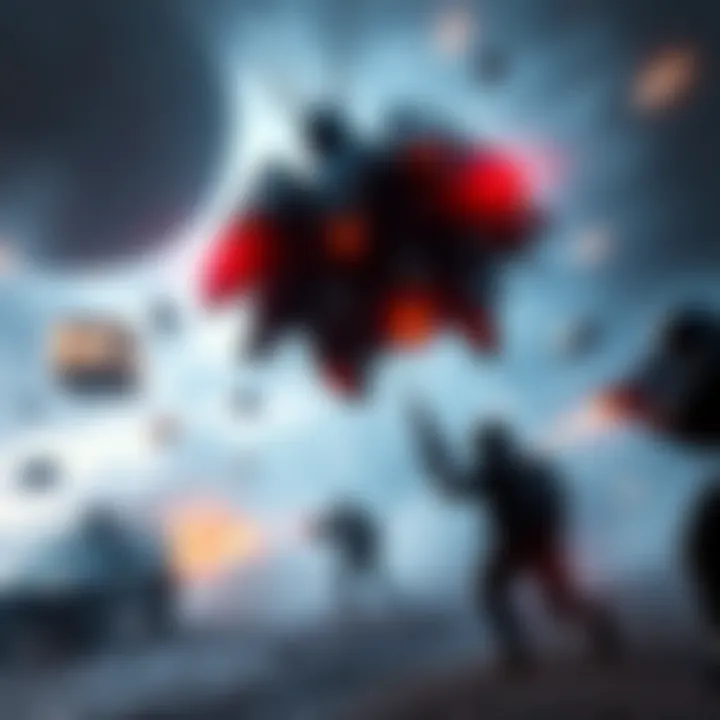 A squad of soldiers executing a stealth drop operation in a futuristic battlefield setting, highlighting the tension and excitement of gameplay.