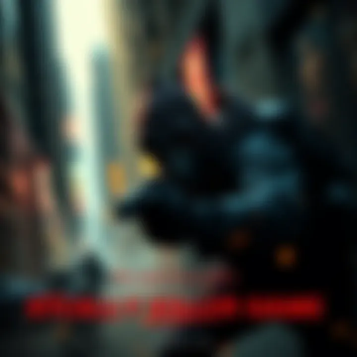 A character in stealth gear sneaking through shadows in an urban setting, showcasing excitement and tension.