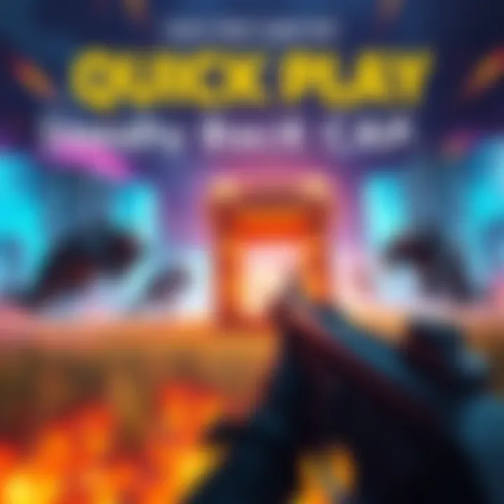 Stealthy Back Cap in Quick Play A player sneaking behind enemies to capture the objective in a Quick Play match, surprising teammates