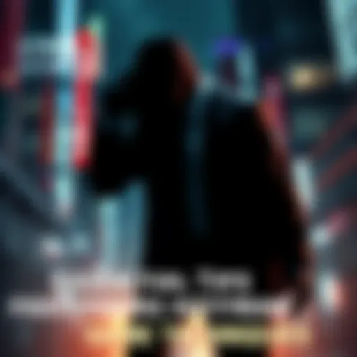 A character wearing a sleek suit, preparing to complete a mission in a detailed urban environment, showcasing stealth and strategy.