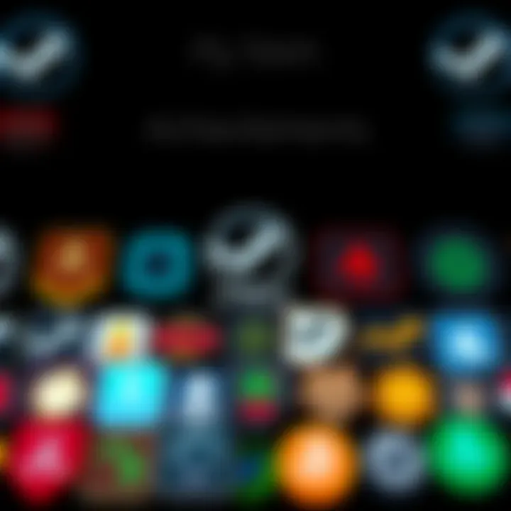 A collage of various Steam achievement icons representing different games, showcasing recent leaks and discussions among players.