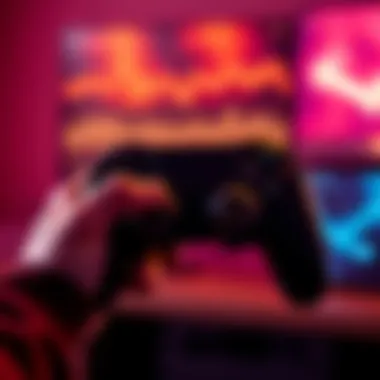 A person holds a Steam controller while streaming audio, showcasing the device's new functionality through firmware hacking.