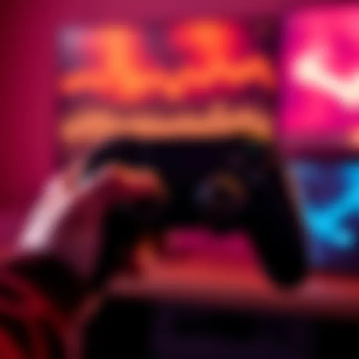 A person holds a Steam controller while streaming audio, showcasing the device's new functionality through firmware hacking.