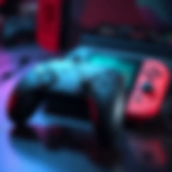Steam Controller with Nintendo Switch 2 A Steam Controller connected to a Nintendo Switch 2 console, showcasing compatibility options.
