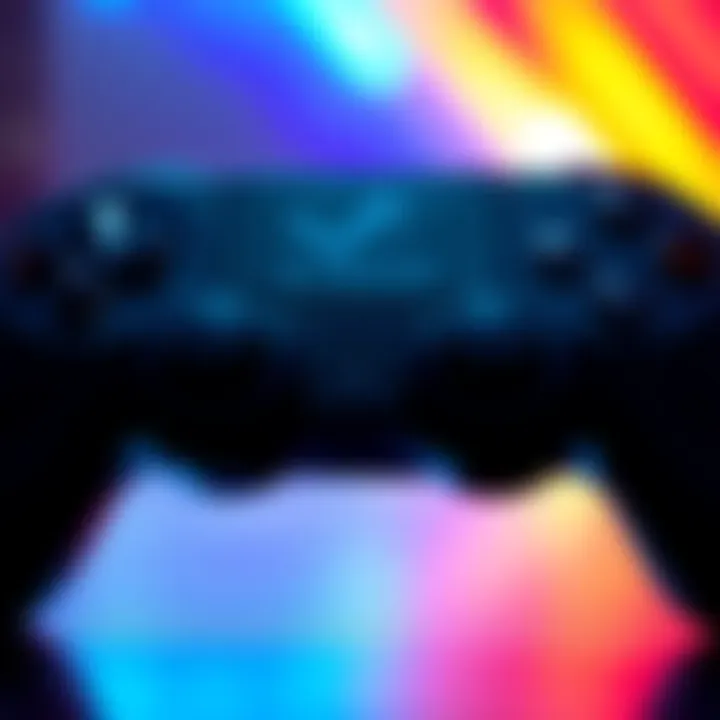 Steam Controller A close-up of the Steam Controller showing its unique design and buttons