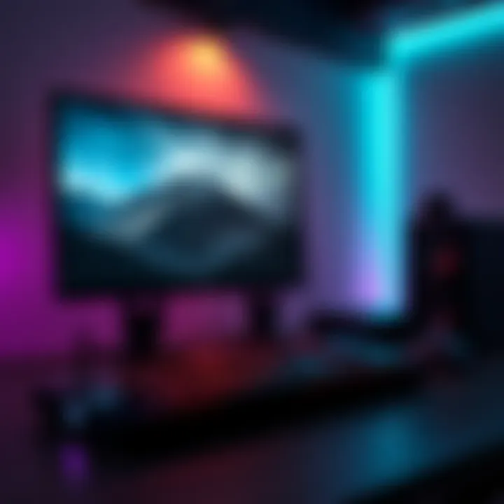 Steam Deck in Desktop Mode A Steam Deck gaming device set up in desktop mode with a monitor and keyboard.