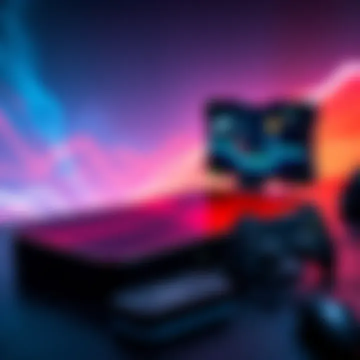 A Steam Deck OLED with accessories next to it, showcasing the gaming console's sleek design and features.