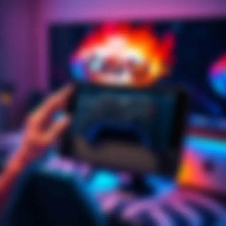 Person adjusting Remote Play Together settings on a Steam Deck device