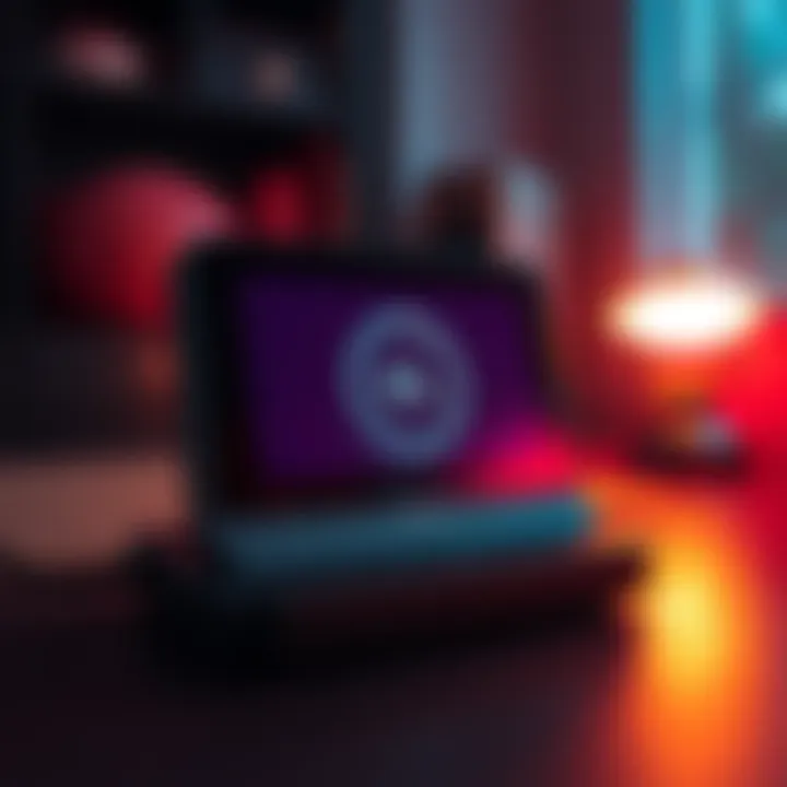 A Steam Deck device displaying a slow download speed screen while connected to Wi-Fi