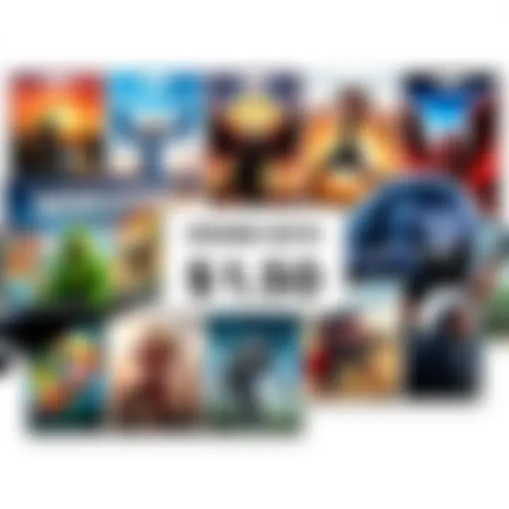 A collage of popular video game titles including Wingspan and Nexomon: Extinction with a price tag of $1.50