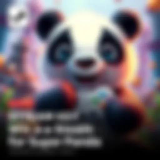 A graphic showing a cute panda character with a gaming controller and a random number generator, promoting a giveaway for a Steam key.