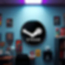 Steam sticker at GOG office A Steam sticker displayed proudly on a wall at the GOG office, surrounded by gaming memorabilia
