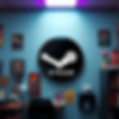 Steam sticker at GOG office A Steam sticker displayed proudly on a wall at the GOG office, surrounded by gaming memorabilia
