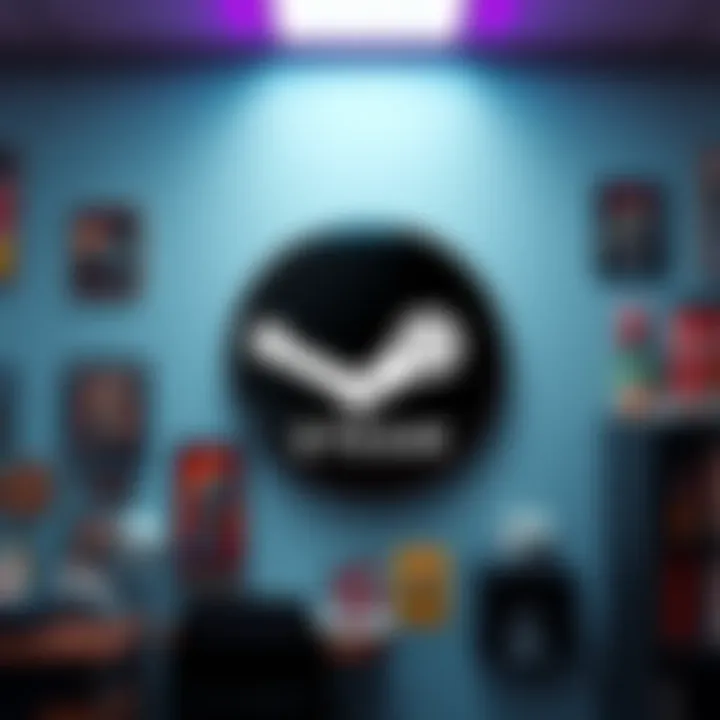 Steam sticker at GOG office A Steam sticker displayed proudly on a wall at the GOG office, surrounded by gaming memorabilia