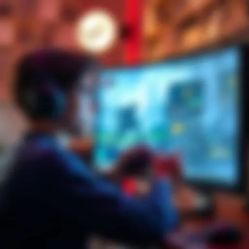 A gamer analyzing gameplay footage on a computer screen with a concerned expression, highlighting key red flags in game purchases.