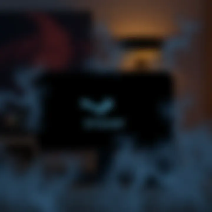 Screenshot showing a black screen with strange outlines on the Steam app after the recent update