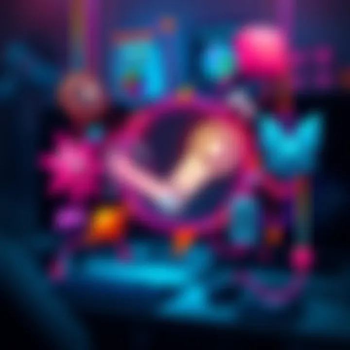 Steam Artwork with AI Theme Colorful artwork representing Steam's gaming platform, featuring AI-inspired designs and elements.