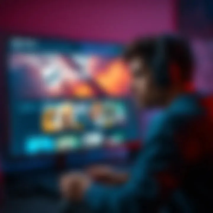 A frustrated gamer looking at the Steam website with missing game options on the screen, symbolizing regional restrictions in Pakistan.