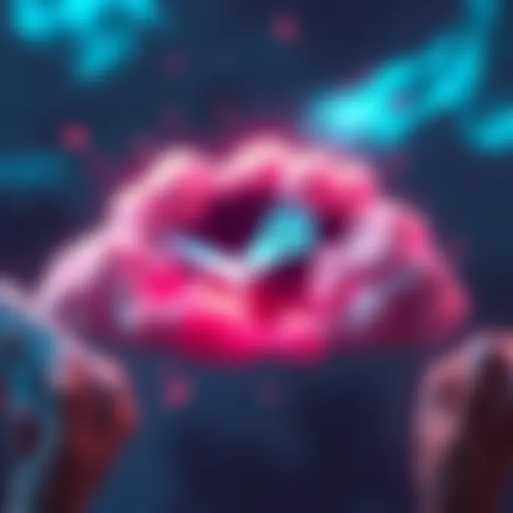 A graphic showing a broken cloud with the Steam logo, representing server outages affecting gamers due to the Middle East conflict.