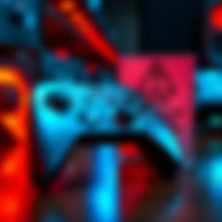A Steam Controller next to a warning sign about reselling issues