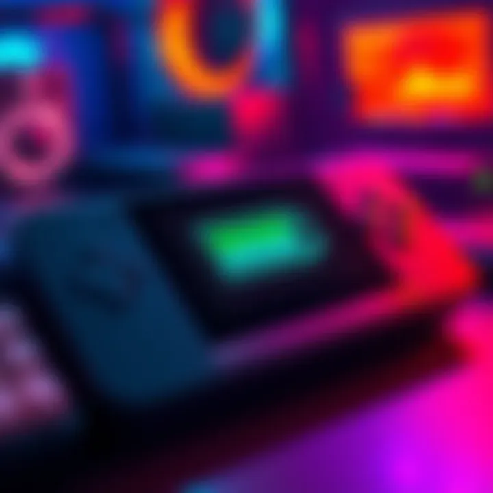 A Steam Deck gaming device showing a battery icon to indicate battery health concerns