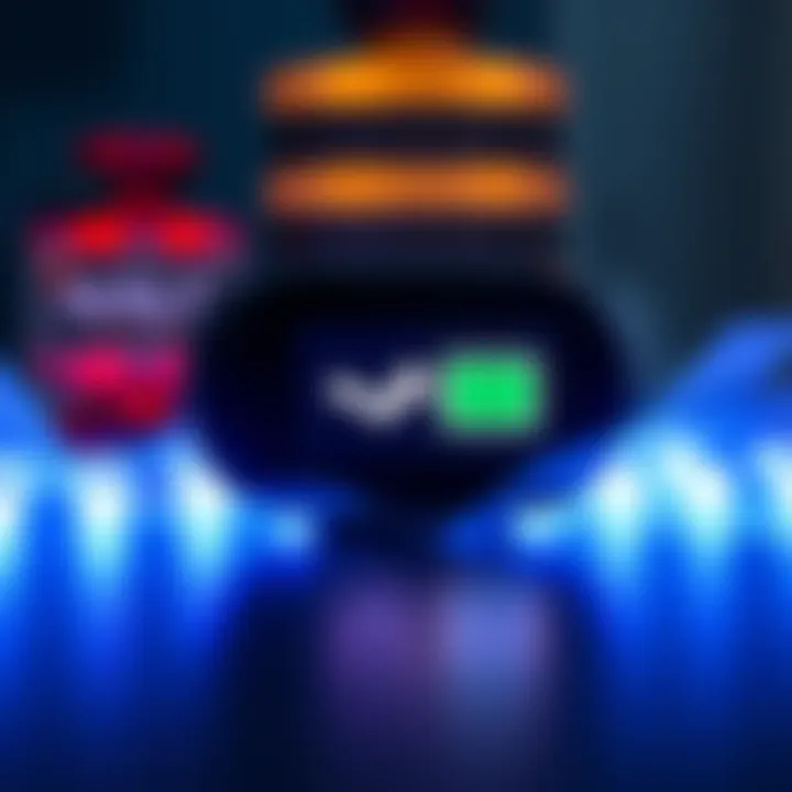 Steam Deck OLED device displaying a battery icon, indicating battery health tips
