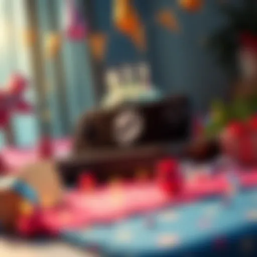 A Steam Deck gaming console with festive decorations around it, showing excitement for a birthday gift,