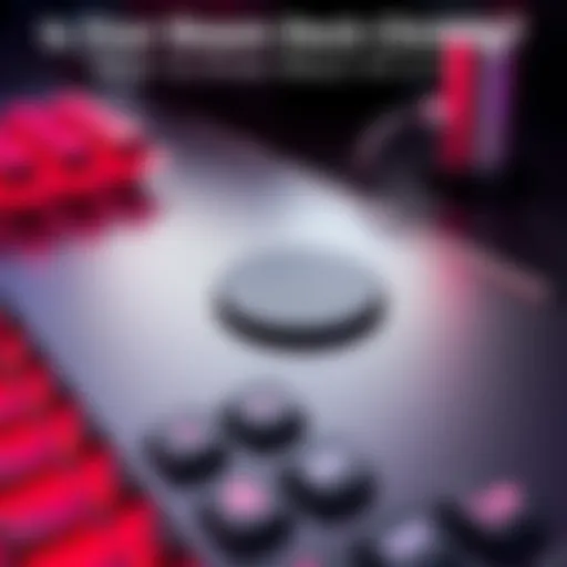 A close-up of a Steam Deck showing the right side where a clicking noise is reported, highlighting the area of concern for users.