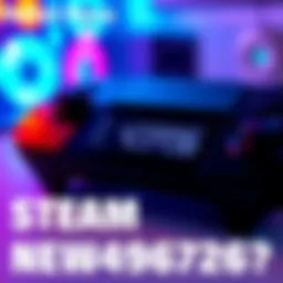 Close-up of a Steam Deck controller showing the number 4294967296 on its screen, highlighting the unusual display issue