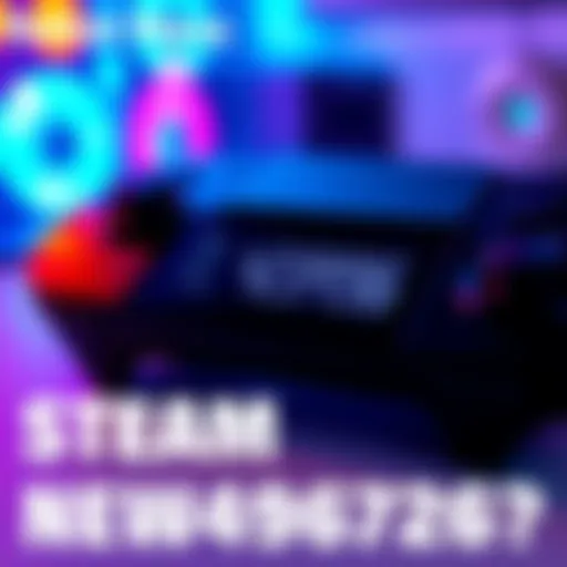 Close-up of a Steam Deck controller showing the number 4294967296 on its screen, highlighting the unusual display issue