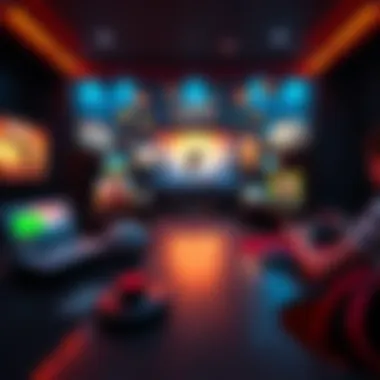 Steam Deck showcasing several games in handheld mode, with vibrant visuals that appeal to players.