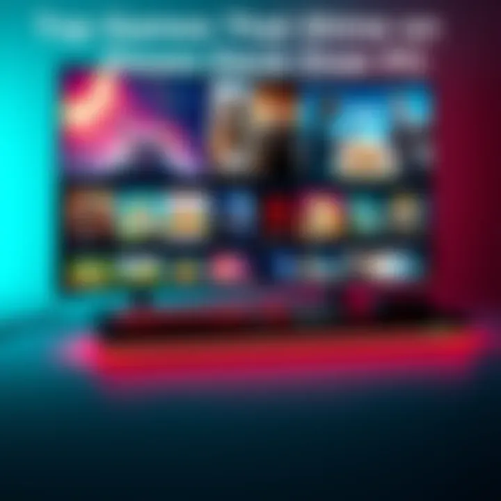 Steam Deck with games displayed A Steam Deck gaming device showing various vibrant game titles on the screen, highlighting its performance advantage over traditional PC.