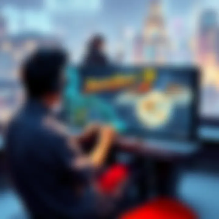 Person playing a JRPG on a Steam Deck, featuring vibrant game graphics from Dragon Quest and Final Fantasy