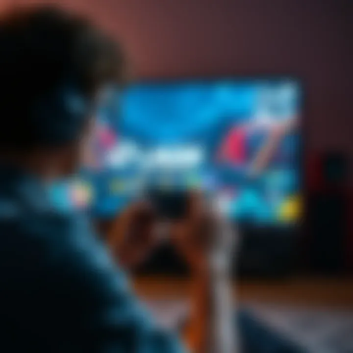 A person frustrated with lagging gameplay on a Steam Deck gaming console, showing a paused game screen with low frame rates