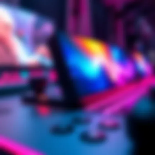 Close-up of a Steam Deck gaming device showcasing an OLED screen upgrade, highlighting vibrant colors and improved visuals.