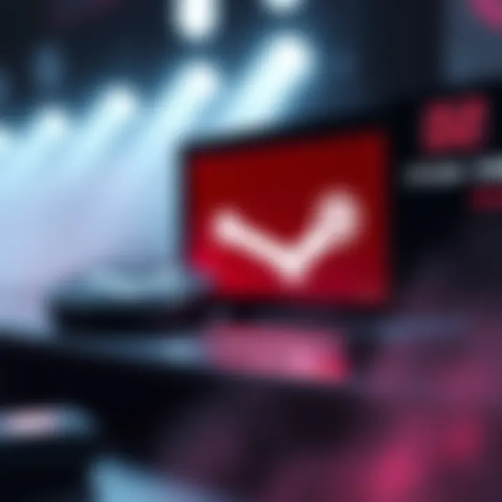 Steam Deck showing a red flash on the OLED screen during power on or off.