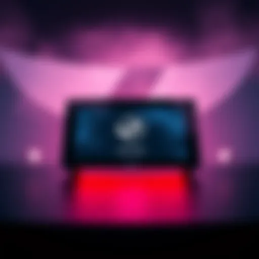 A Steam Deck device showing a frozen power screen with a dark background and no response.